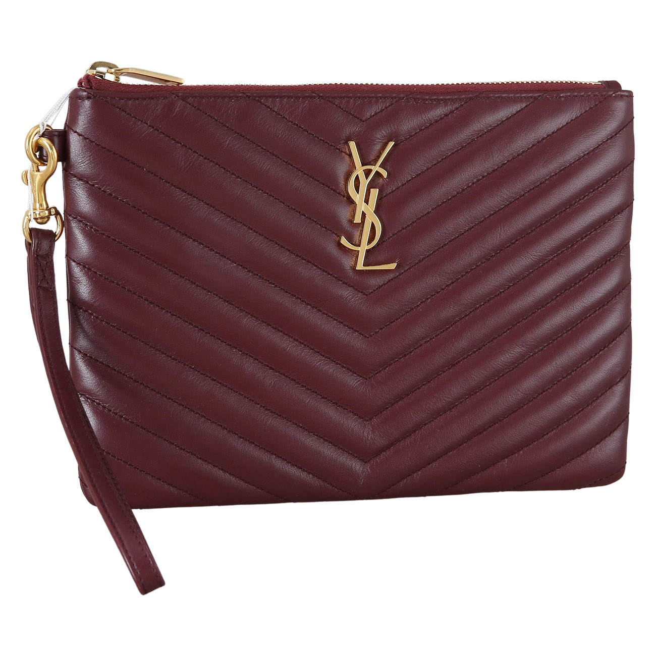 Yves Saint Laurent(USED)생로랑 379039 모노그램 쉐브론 파우치